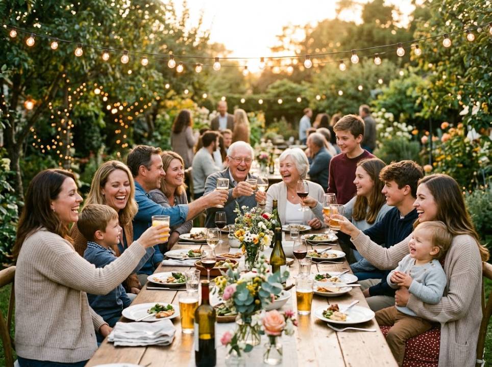 Réunir sa famille pour une fête quand on vit à l'étranger
